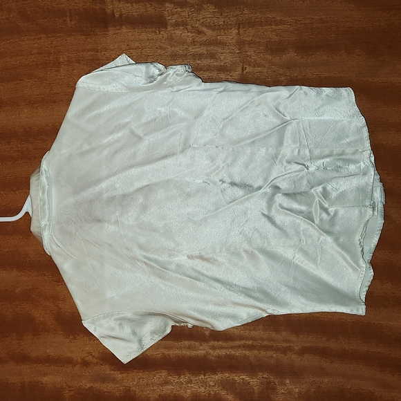 90's Vintage Silky Blouse - Picture 6 of 9